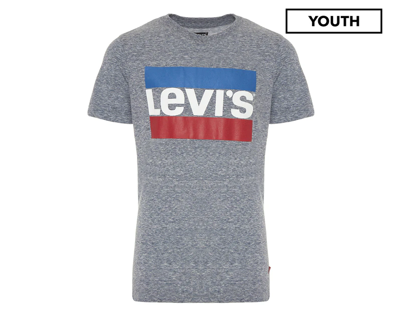 Levi's Youth Boys' LVB Graphic Tee - Dress Blues Snow Yarn/Blue/Red