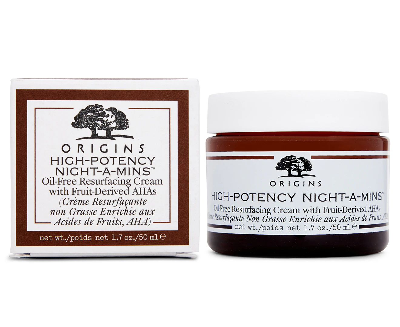 Origins HighPotency NightAMins OilFree Resurfacing Cream With FruitDerived AHAs 50ml/1.7oz