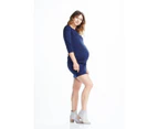 Soon Maternity - Sienna Mini Dress - Blue