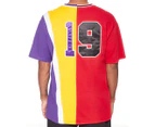Champion Men's NB Mix Oversize Tee / T-Shirt / Tshirt - Purple/Red/Yellow