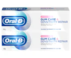 2 x Oral-B Gum Care & Sensitivity Repair Toothpaste Gentle Mint 110g