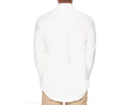 Polo Ralph Lauren Men's Long Sleeve Core Fit Button Down Sport Shirt - White