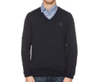 Polo Ralph Lauren Men's Long Sleeve Slim Fit V-Neck Sweater - Hunter Navy