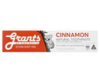 3 x Grants Natural Toothpaste Cinnamon 110g