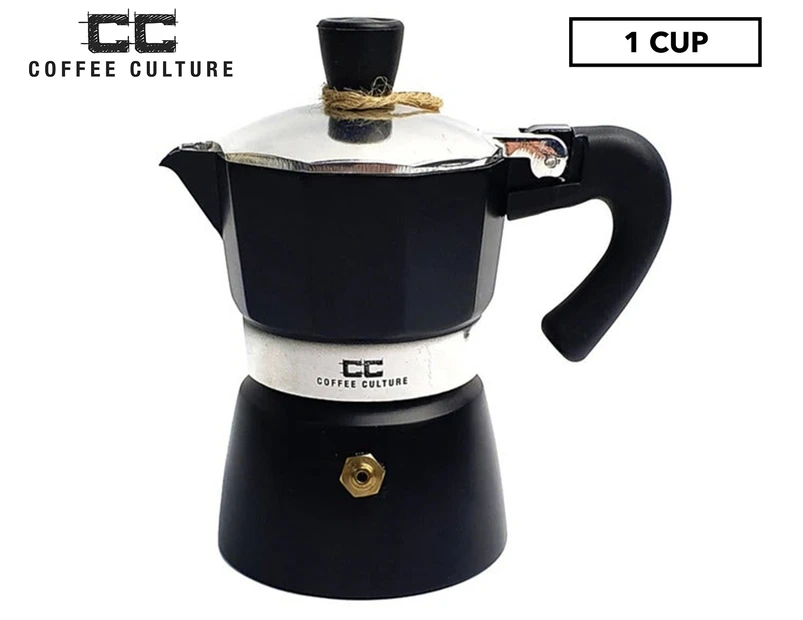 Coffee Culture 1-Cup Percolator Coffee Maker - Black