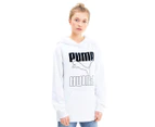 Puma Women's Rebel Elongated Hoodie - Puma White