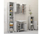 Bathroom Cabinet Concrete Grey 30cm Chipboard Rack Stand Cupboard Shelf