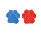 Dog Lick Mat Pad Suction Slow Feed Pet Bath Shower Grooming Dispensing Fun Anti-Anxiety