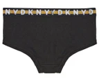 DKNY Girls' Ribbed Boy Shorts 2-Pack - White/Black