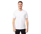 Tipsy Koala 2 Set Men's Solid White and Navy Round Neck Cotton T Shirt