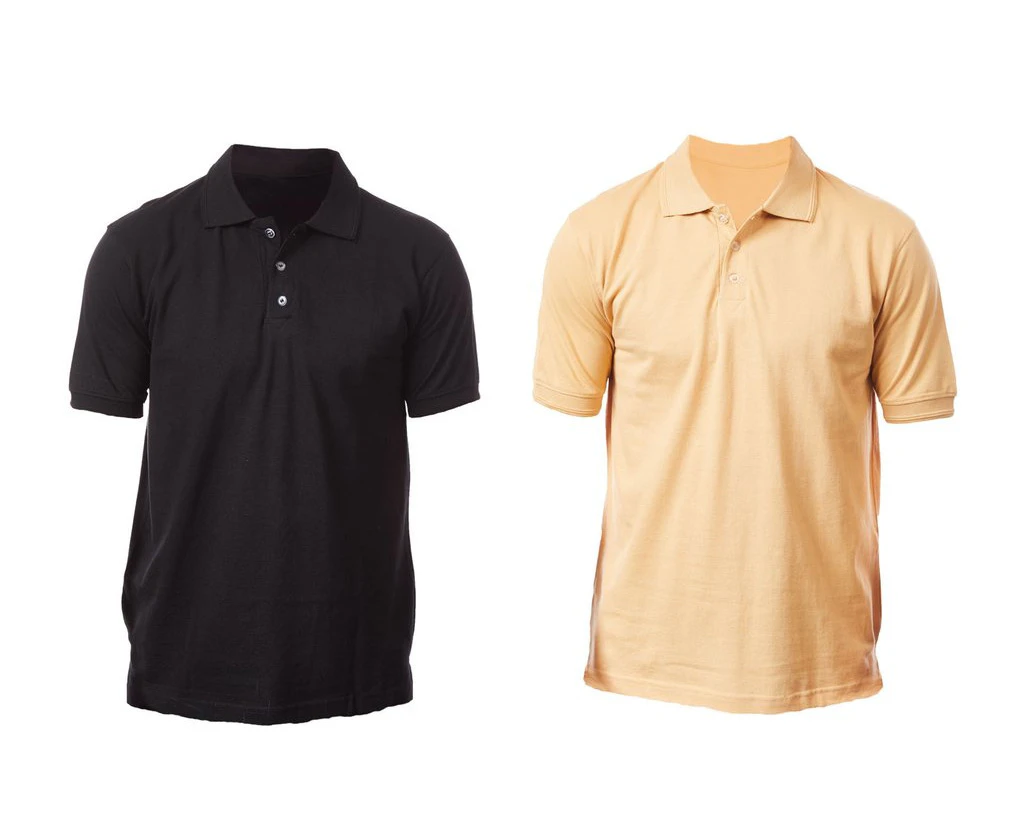 Tipsy Koala 2 Set Men's Cotton Polo - Black and Beige