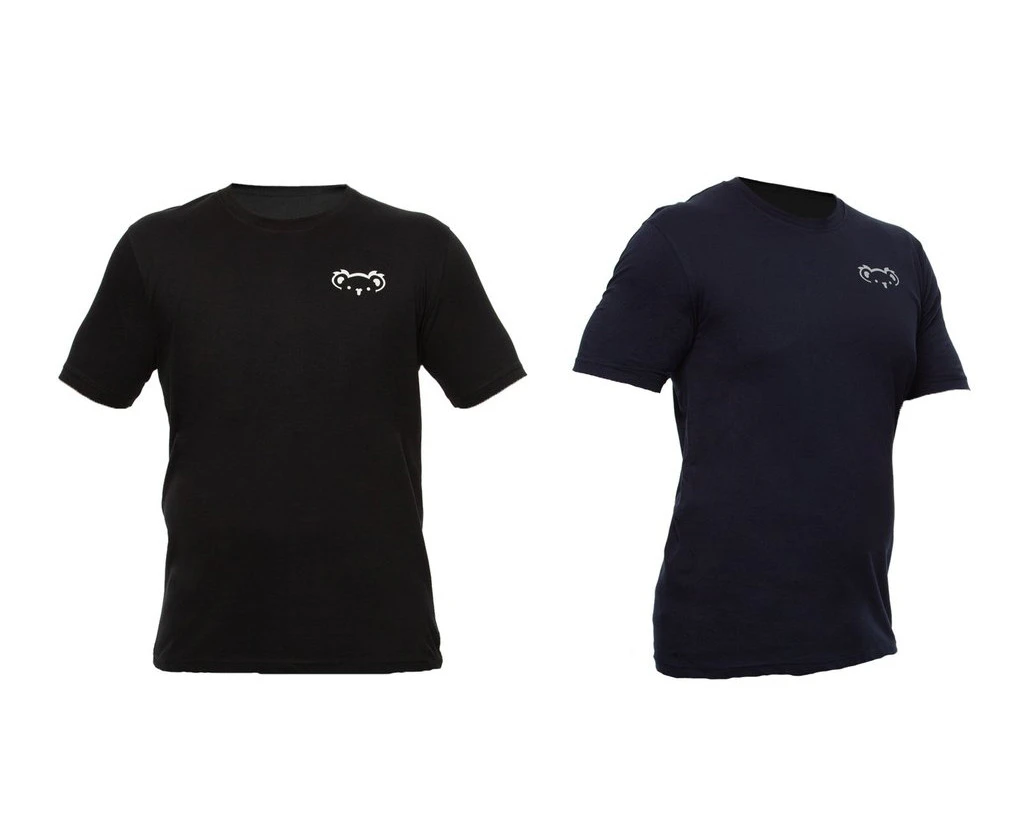 Tipsy Koala 2 Set Men's Koala Navy and Black Round Neck Cotton T Shirt