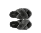 Ugg Australian Shepherd Leanna | Double Faced Sheepskin Upper - Women - House Shoes - Dark Grey