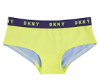 DKNY Girls' Hipsters 2-Pack - Satellite/Light Heather Grey