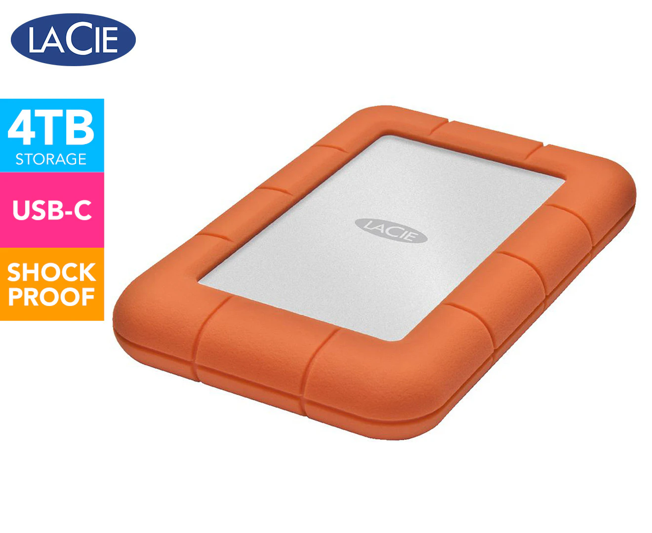 LaCie Rugged Mini external hard drive 4000 GB Orange