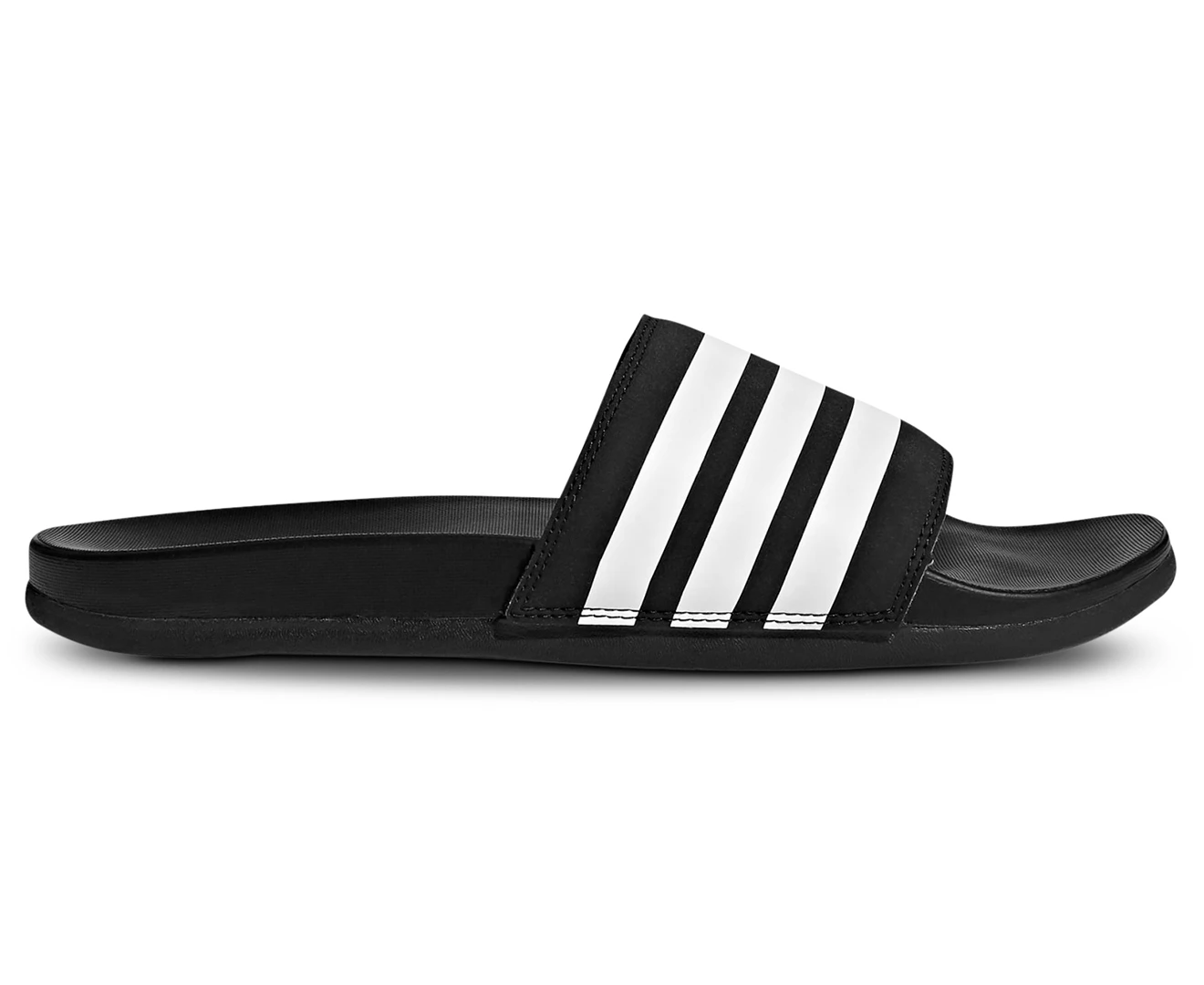 Adidas Unisex Adilette Comfort Slides - Core Back/Cloud White