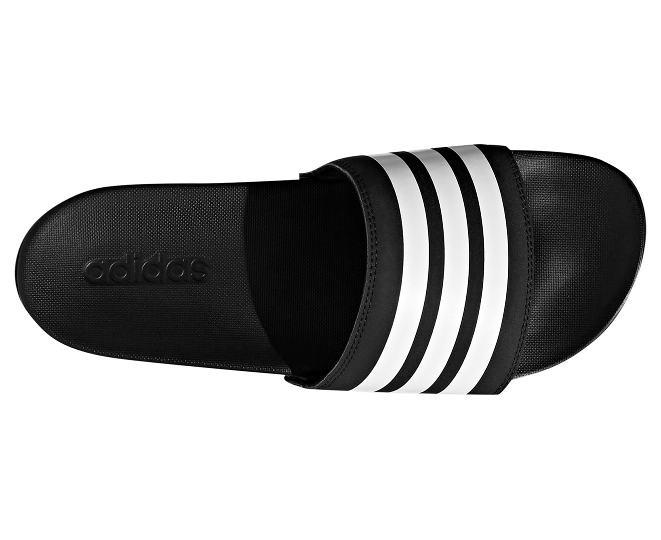 Adidas Unisex Adilette Comfort Core Back/Cloud White | Catch.com.au