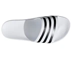 Adidas Unisex Adilette Aqua Slides - Cloud White/Core Black
