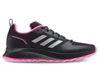 Adidas Women's Run Falcon 2.0 Running Shoes - Black/Silver/Pink