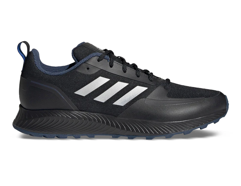 Adidas Men's Run Falcon 2.0 Running Shoes - Core Black/Silver Metallic/Crew Navy