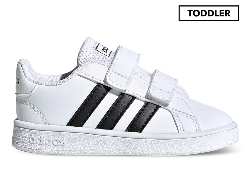 Adidas Toddler Unisex Grand Court Running Shoes - Cloud White/Core Black