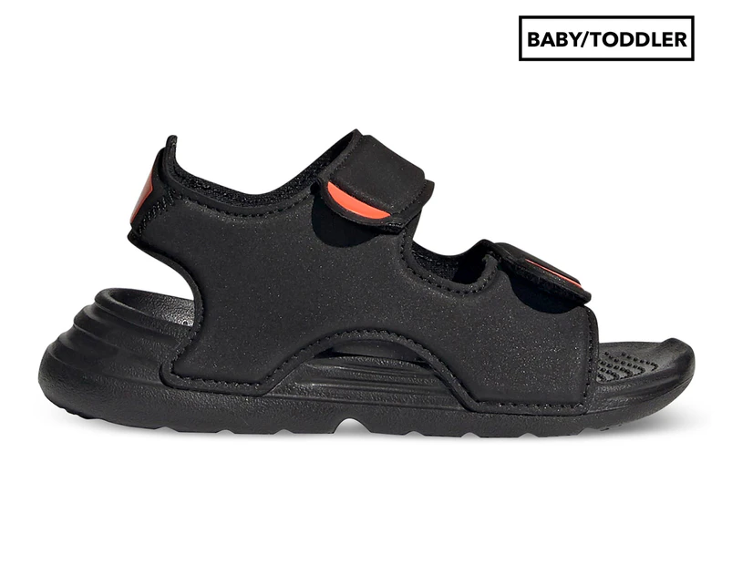 Adidas Baby/Toddler Boys' Swim Sandals - Black/White