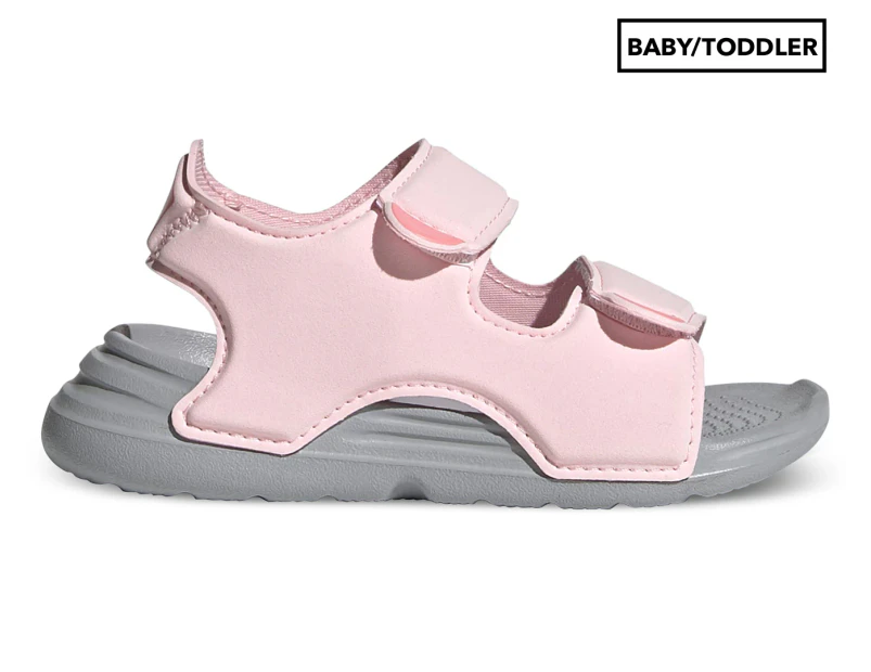 Adidas Baby/Toddler Girls' Swim Sandals - Clear Pink