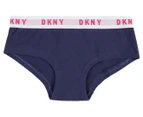 DKNY Girls' Hipsters 2-Pack - Light Pink/Navy