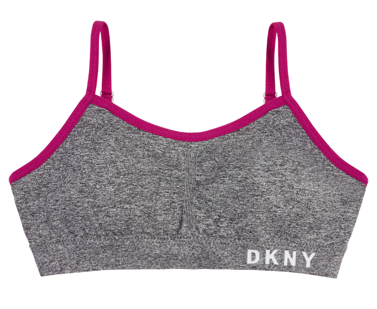 Buy DKNY Girls Two Pack Training Bra Pink/Grey