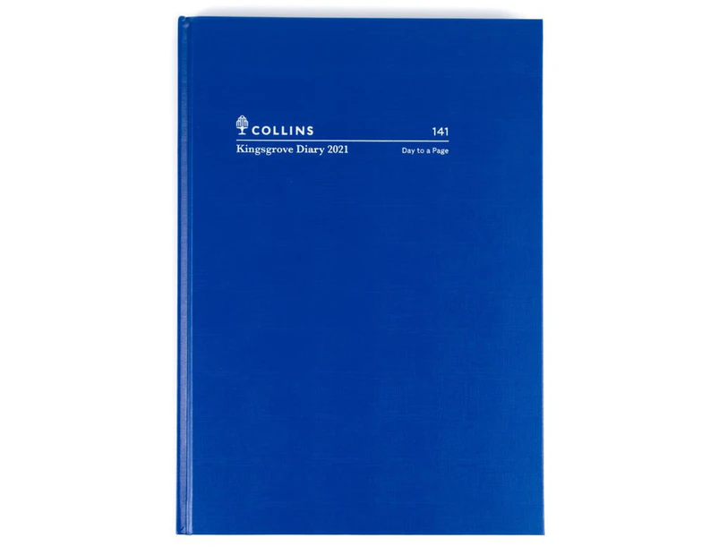 Collins Kingsgrove - 2021 Calendar Year Diary - A4 Day to Page - Blue : Calendar Year Diary - Product Code - 141.P59-21