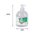 Cleace 1x Hand Sanitiser Sanitizer Instant Gel Wash 75% Alcohol 500ML 2