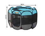PaWz Poratble Foldable 8 Panel Pet Playpen Puppy Dog Cat Play Pens Cage Tent 36"