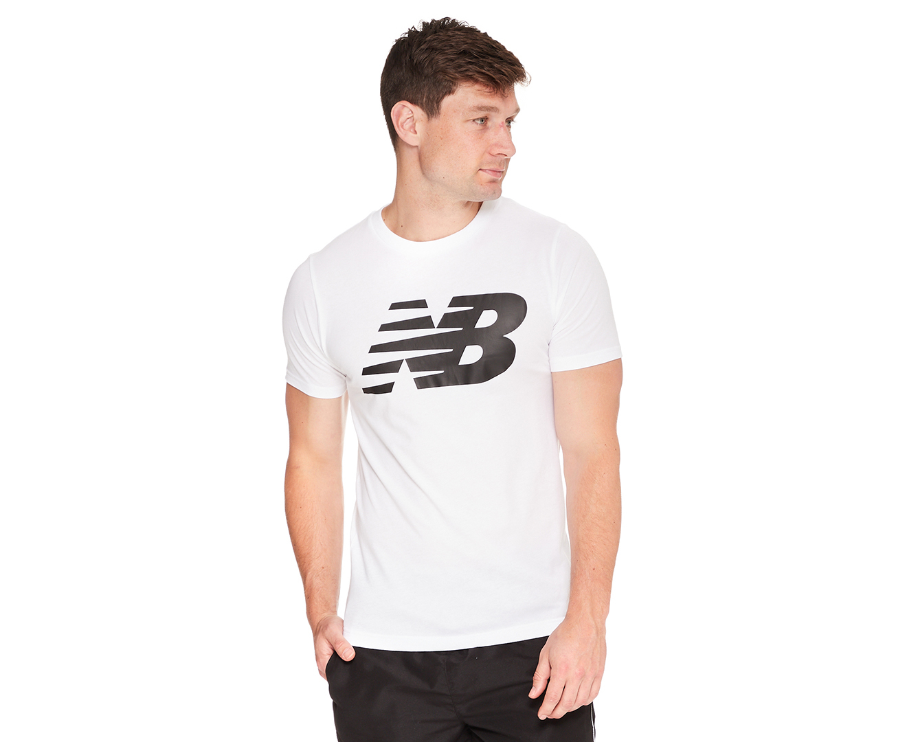 New Balance White T Shirt New Balance Men's White Back Logo T-shirt ...
