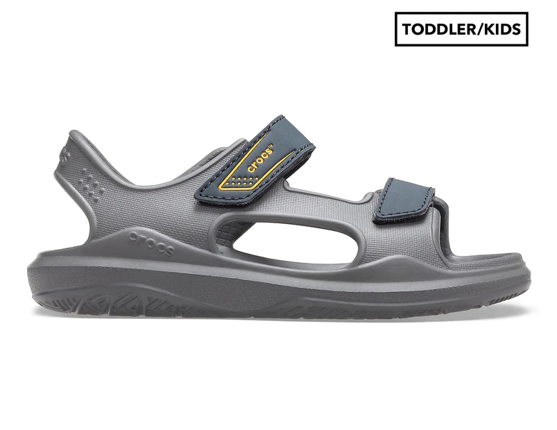 Crocs Kids' Swiftwater Expedition Sandal - Slate Grey/Charcoal