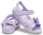 Crocs Girls' Classic Cross-Strap Sandal - Lavender