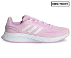 Adidas Girls' Run Falcon 2.0 Running Shoes - Clear Pink/Cloud White/Clear Lilac