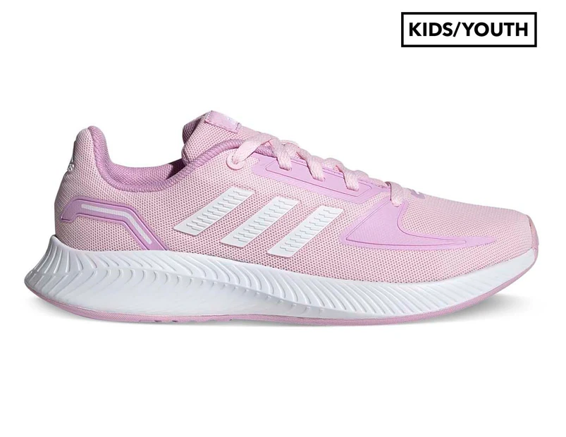 Adidas Girls' Run Falcon 2.0 Running Shoes - Clear Pink/Cloud White/Clear Lilac