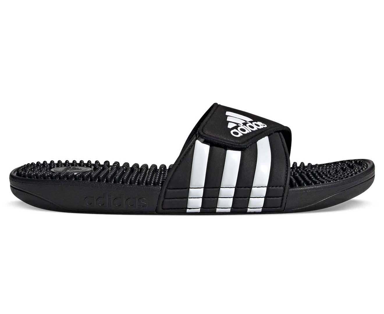 Adidas Unisex Adissage Massage Slides - Core Black/Cloud White