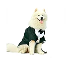 Dog Pet Tuxedo Costume Wedding Suit Black Bow Tie collared shirt