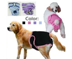 Female Sanitary Dog Nappy Underpants Diaper Pants Pink Plain Colours M L XL Light Blue