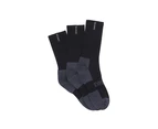 Explorer Mens Tough Work Crew Socks 3pk Black