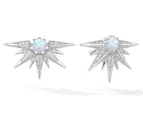 Glacier Mist Cosmic Sunray Earrings - Silver
