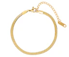 Glacier Mist The 5th Avenue Snake Chain Bracelet - Yellow Gold