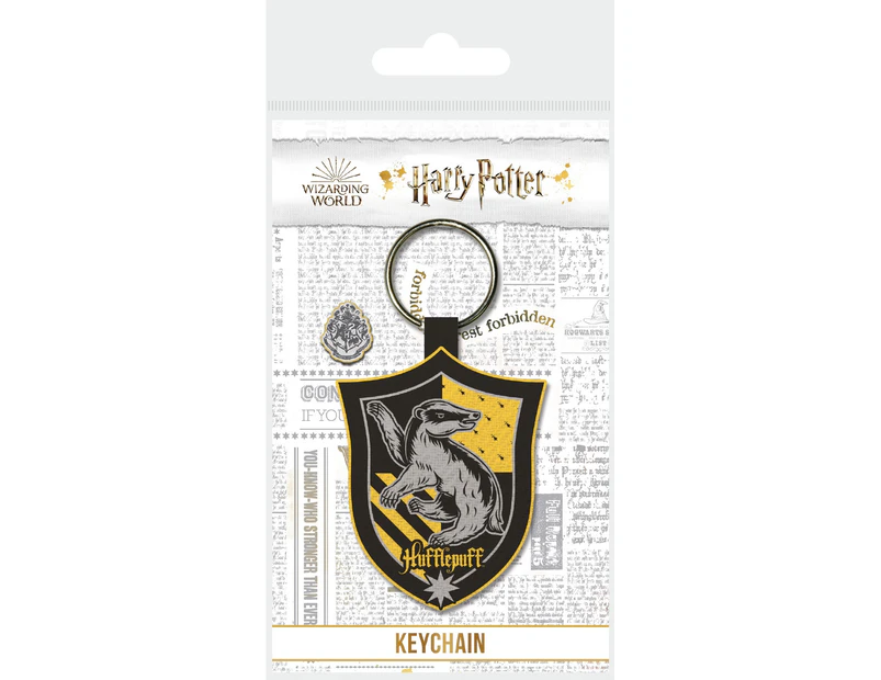 Harry Potter Hufflepuff Keyring (Black/Yellow) - PM170