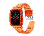 ZUSLAB Apple Watch Series 8 7 6 5 4 3 2 1 SE Bumper Case Band Strap 38mm 40mm 41mm - Orange
