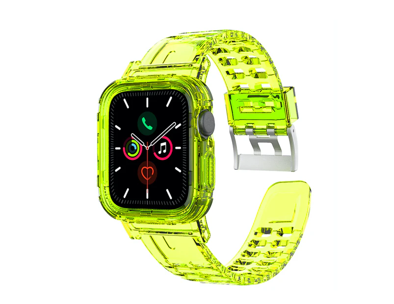 ZUSLAB Apple Watch Series 8 7 6 5 4 3 2 1 SE Bumper Case Band Strap 38mm 40mm 41mm - Yellow