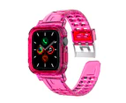 ZUSLAB Apple Watch Series 8 7 6 5 4 3 2 1 SE Bumper Case Band Strap 38mm 40mm 41mm - Hot Pink