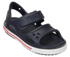 Crocs Kids' Crocband II Sandals - Navy/White