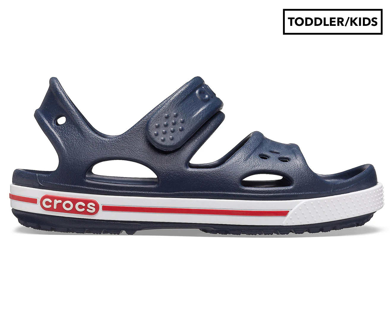 Crocs Kids' Crocband II Sandals - Navy/White