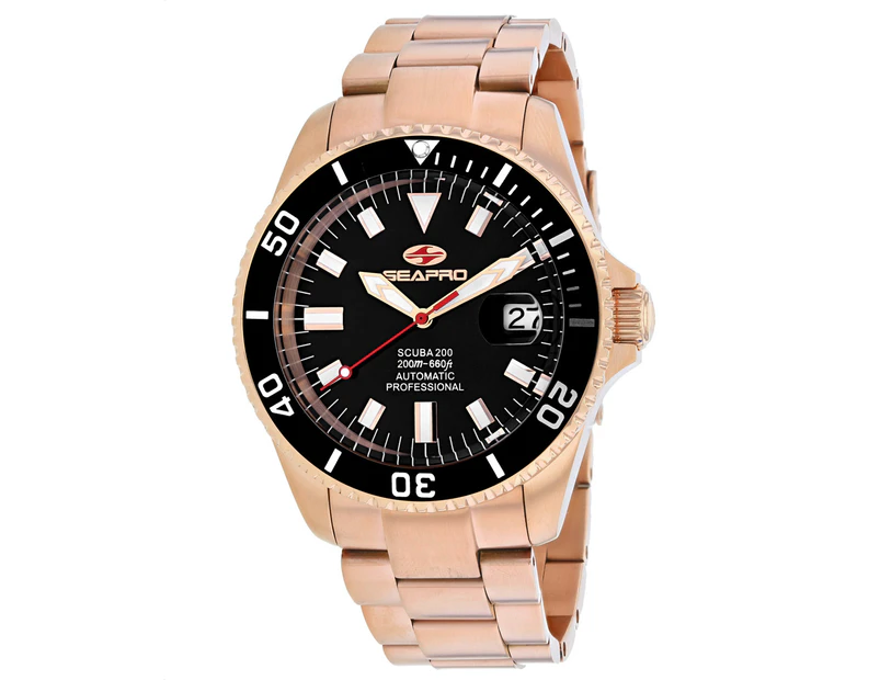 Seapro Men's Scuba 200 Black Dial Watch - SP4322